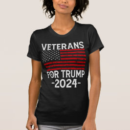 Camiseta Veteranos para Trump 2024 Pro Trump