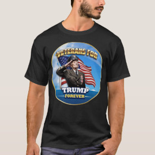 Camiseta VETERANOS para TRUMP para sempre