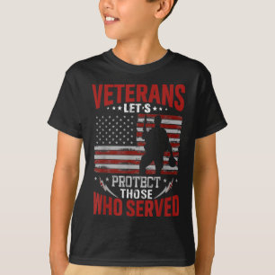 Camiseta Veteranos Protegem Aqueles Que Serviram Memoriais