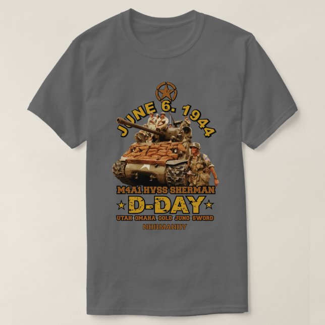 CAMISETA VETERANS DAY 1944 HVSS SHERMAN (Frente do Design)