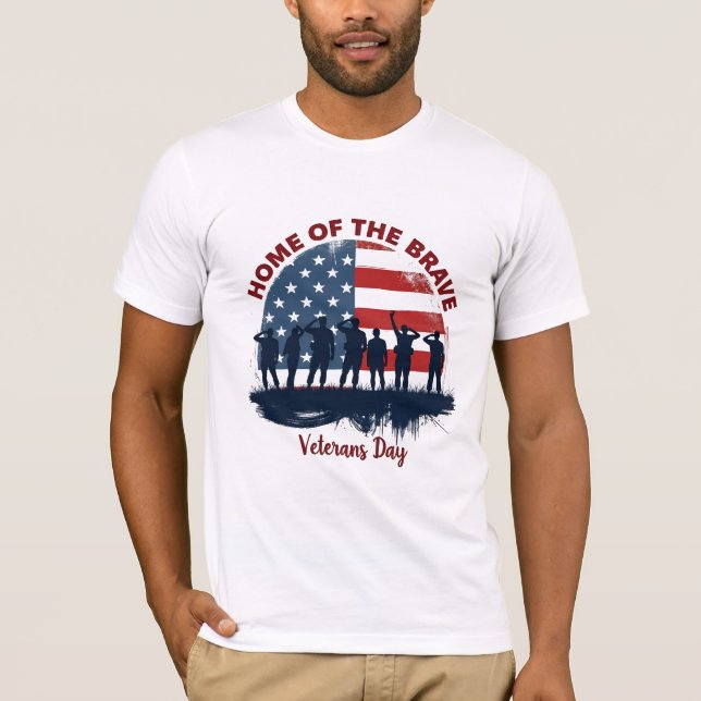 Camiseta Veterans Day Patriotic Tee (Frente)