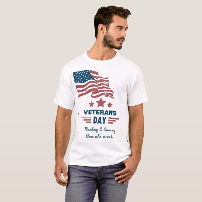 Camiseta Veterans Day t-shirt usa memorial 2025 (Frente Completa)