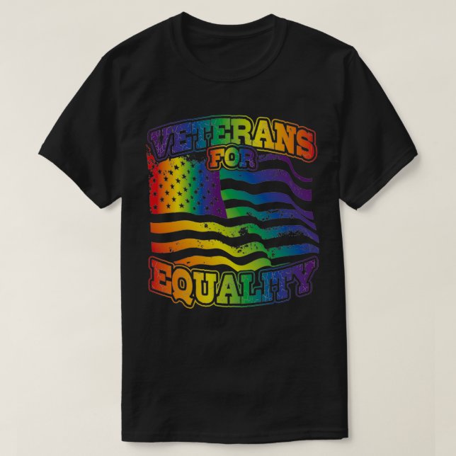 Camiseta Veterans For Equality For Military Veterans Suppor (Frente do Design)