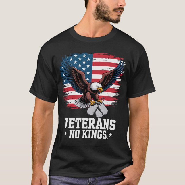 Camiseta Veterans No Kings American Eagle  (Frente)