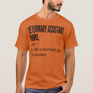 Camiseta VETERINÁRIA ASSISTENTE Como Uma Garota Normal Mas