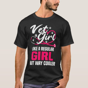 Camiseta Veterinária Mulheres Técnicas Meninas Feminino Vet