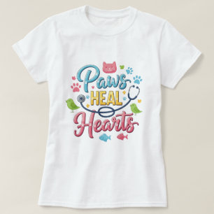 Camiseta Veterinária Patas Curam Corações