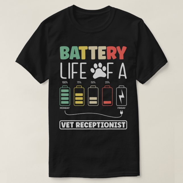 Camiseta Veterinária Veterinária (Frente do Design)
