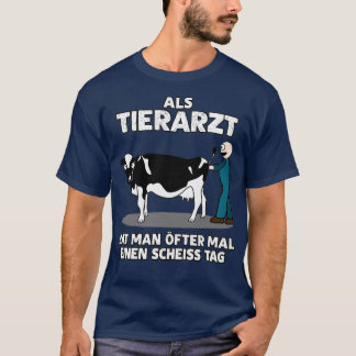 Camiseta Veterinarian Funny Say Piada Com Vaca