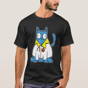 Camiseta Veterinário Cat Doctor Animal Humor