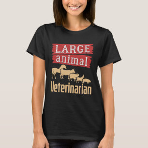 Camiseta Veterinário de Grandes Animais Veterinário de Gado