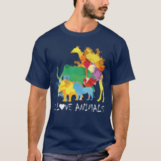 Camiseta Veterinário de Zoológico Amigo Amante de Animais
