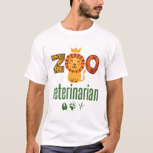 Camiseta Veterinário de Zoológico Veterinário de Grandes An