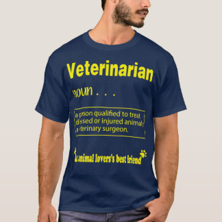 Camiseta Veterinário Definition Gift Engraçado veterinário 