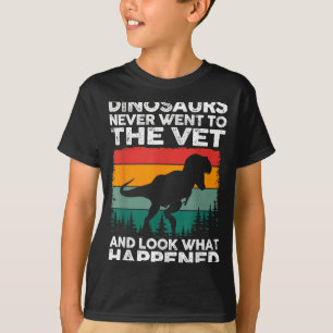 Camiseta Veterinário Dinossauro Engraçado Vida de Veterinár