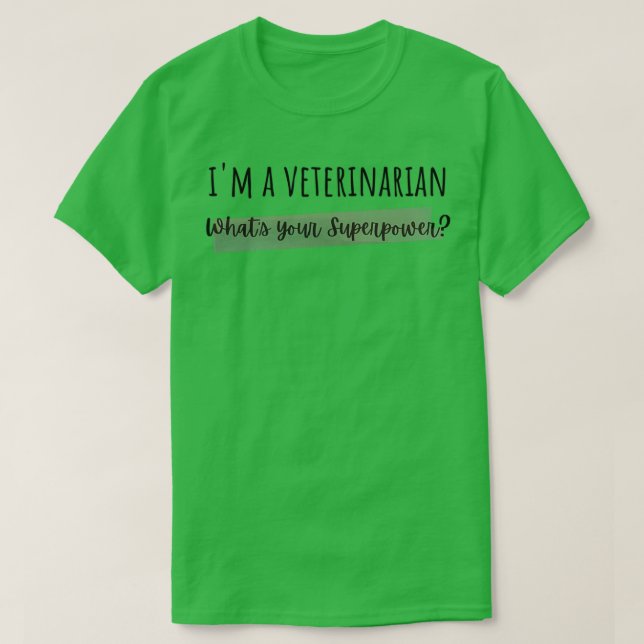 Camiseta Veterinário Em Andamento 3 (Frente do Design)