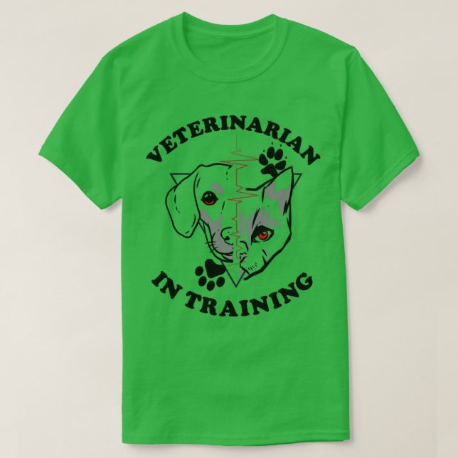 Camiseta Veterinário em Formação2 (Frente do Design)