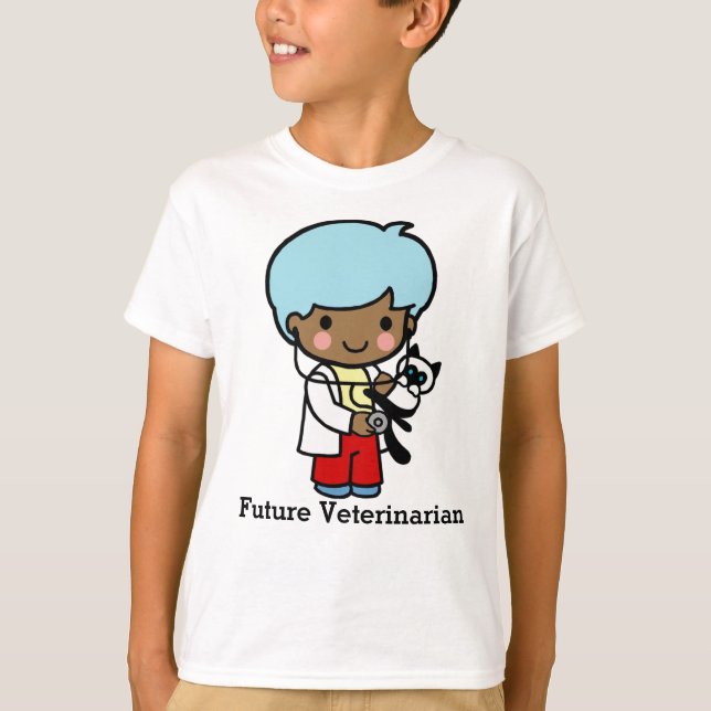 Camiseta Veterinário Futuro com Kitty Cat (Frente)