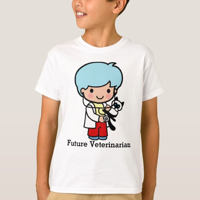Camiseta Veterinário Futuro com Kitty Cat (Frente)