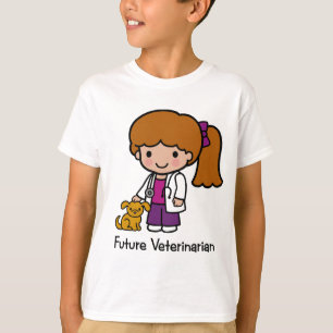 Camiseta Veterinário futuro - menina