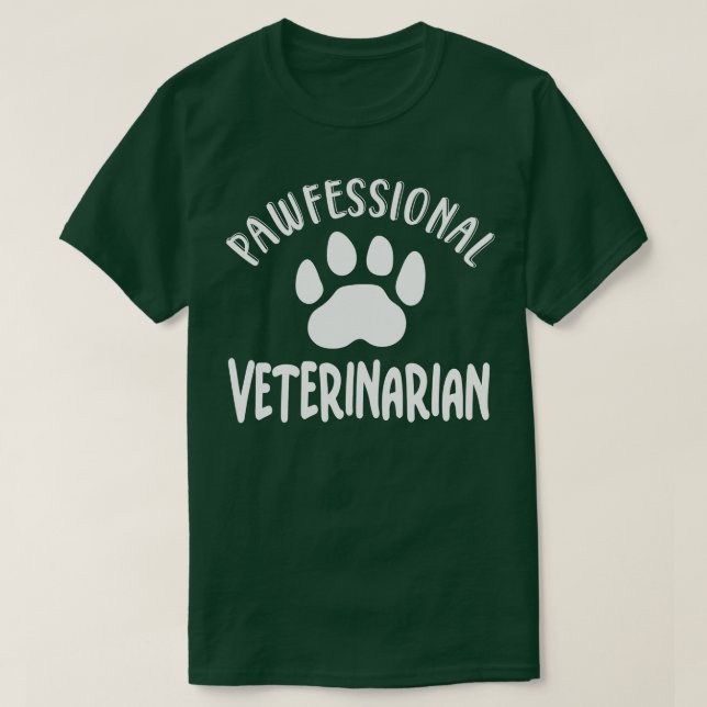 Camiseta Veterinário Pawfessional (Frente do Design)