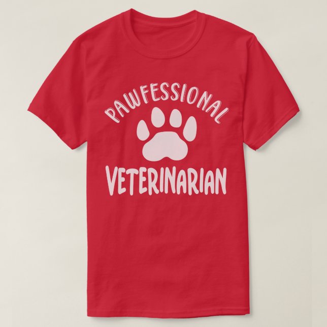 Camiseta Veterinário Pawfessional (Frente do Design)
