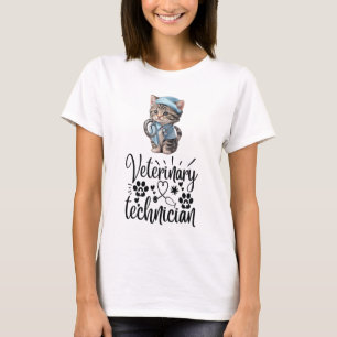 Camiseta Veterinário Technician Kitten