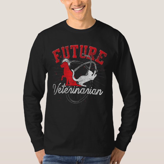 Camiseta Veterinário Veterinário, Assistente Veterinário Ve (Frente)