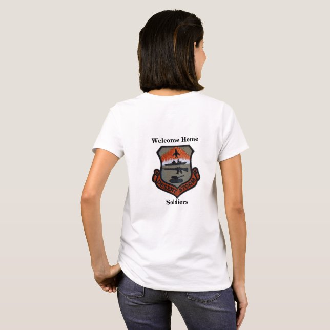 Camiseta Veterinários militares dos veteranos de Guerra do (Parte Traseira Completa)