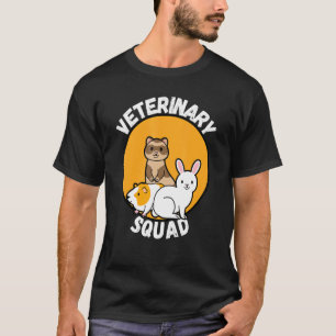 Camiseta Veterinary Squad Vet Veterinarian Tech Assistant V
