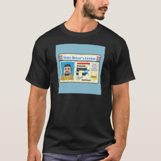 Camiseta Vetor da identificação com foto do homem da
