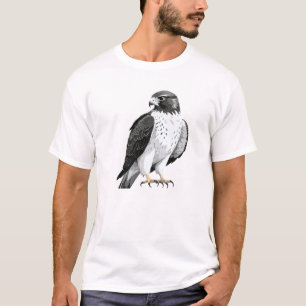 Camiseta Vetor de Falcão - Arte Gráfica Retrato Espírito An
