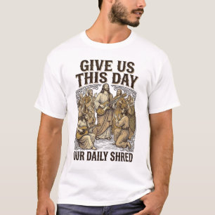 Camiseta Vetor de Guitarra Religiosa de Descarte Diário Vin