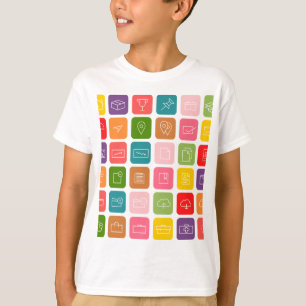 Camiseta vetor de ícones