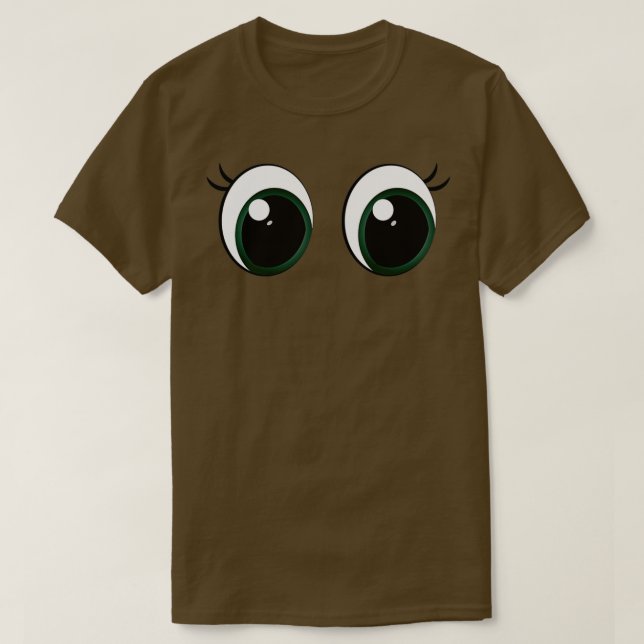 Camiseta Vetor de olhos bonitos (Frente do Design)
