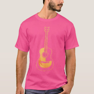 Camiseta Vetor de Violão Acústico