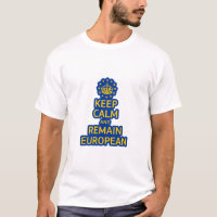 Vetor Moderno Amarelo Azul Manter Calmo Coroa Euro