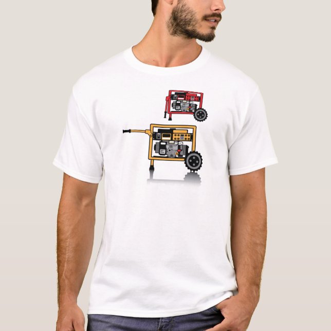 Camiseta Vetor portátil do gerador (Frente)