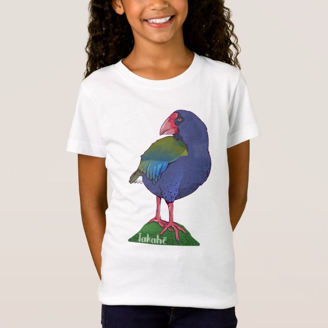 Camiseta Vetor takahe New Zelândia Bird (Frente)