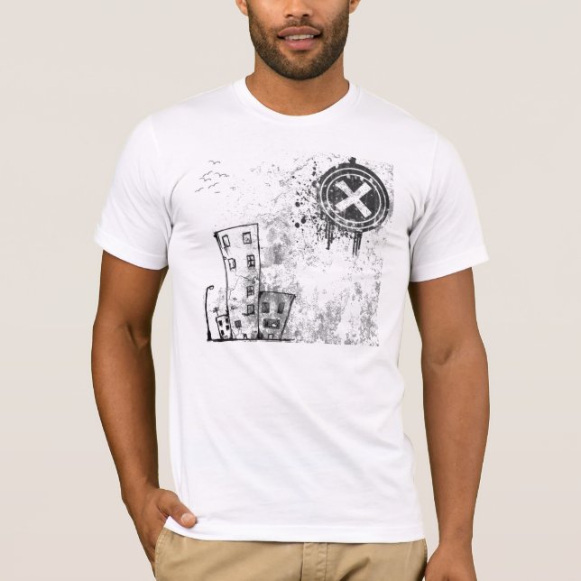 Camiseta vetor urbano da cidade (Frente)