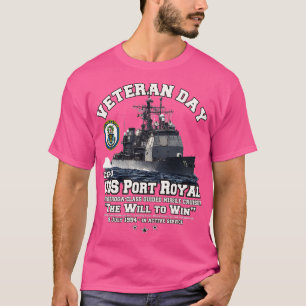 Camiseta Vetores cruzadores mísseis Royal CG73 da Porta USS