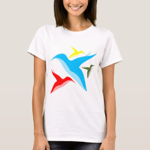 Camiseta Vetores dos pássaros