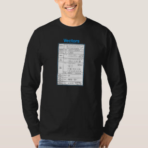Camiseta Vetores educacionais de matemática (V2)