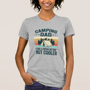 Camiseta Vetorial de Camping Pai Vintage Retro ao 