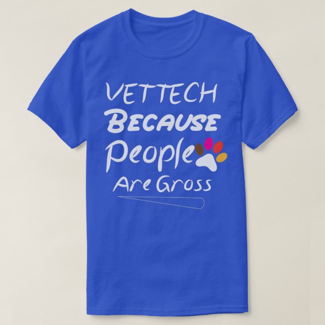 Camiseta vettech porque as pessoas são grosseiras (Frente do Design)