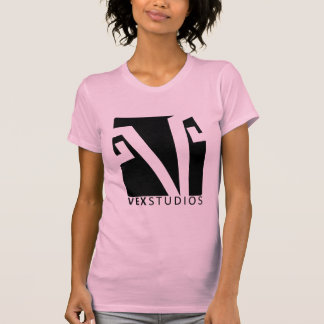 Camiseta Vex a camisola de alças cor-de-rosa dos estúdios