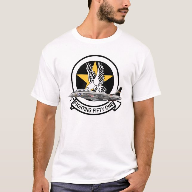 Camiseta VF-51 que grita Eagles (Frente)