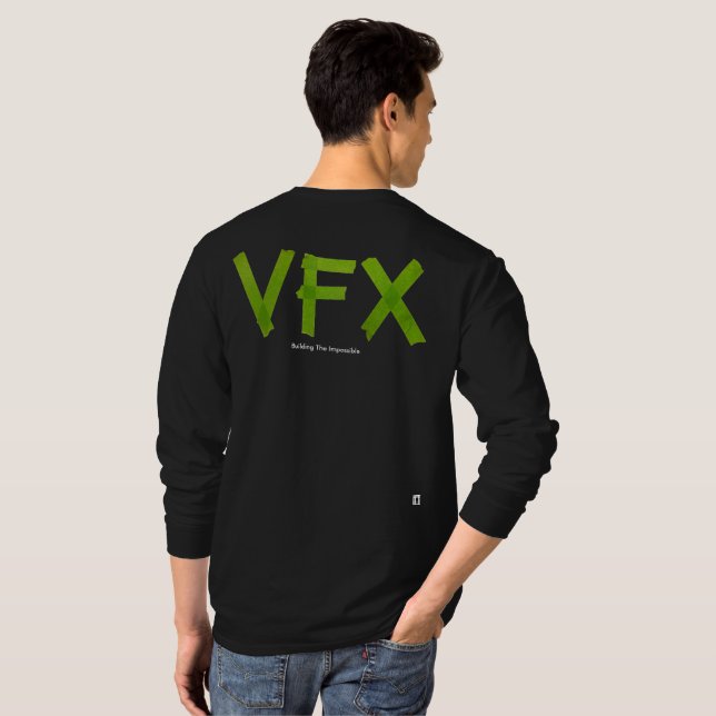 Camiseta VFX Crew Shirt Long Sleeve - Verde/Escuro (Parte Traseira Completa)