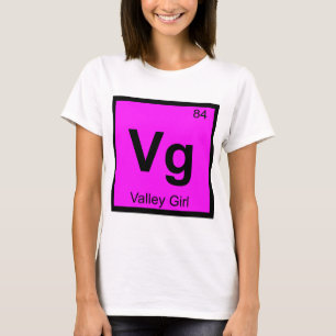 Camiseta Vg - Garota do Vale Símbolo da Tabela Periódica Qu