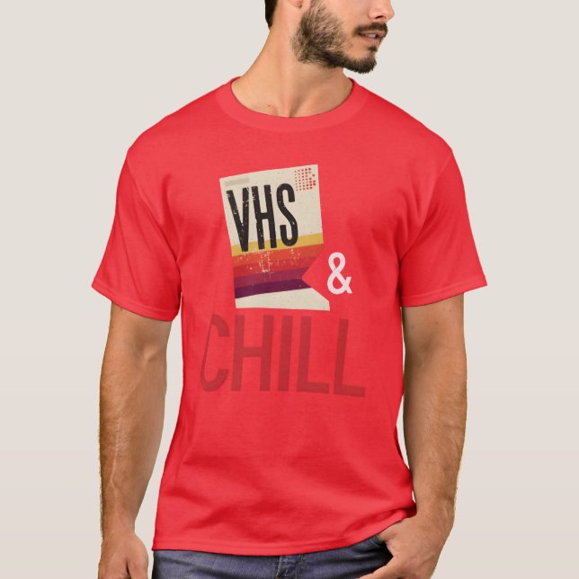 Camiseta VHS and Chill Old School (Frente)